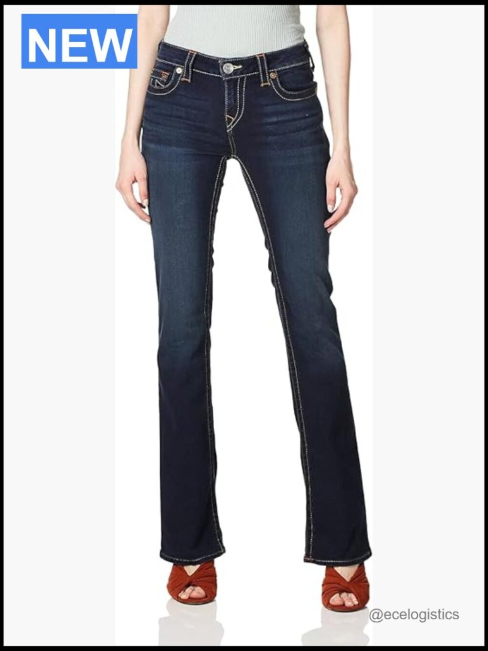 Mid Rise Bootcut Jeans – Premium Stretch Denim, Flattering Fit